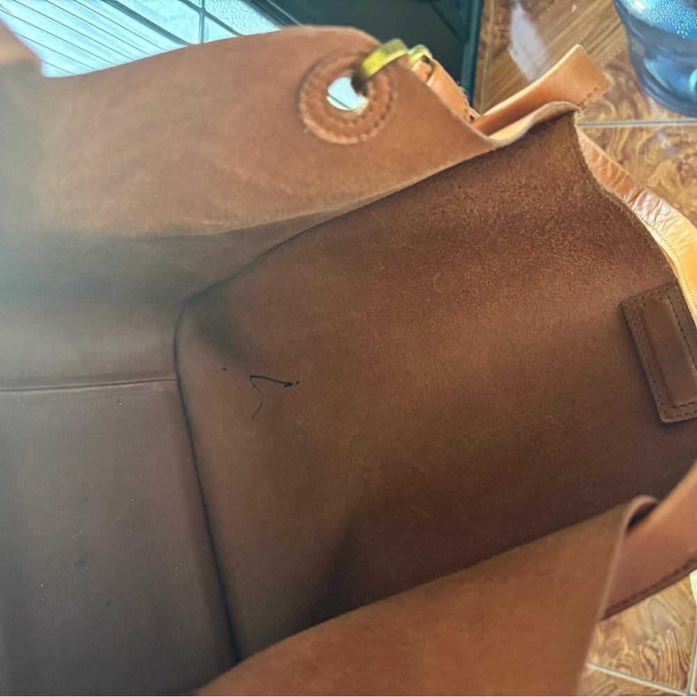 Madewell Sydney Tan Leather Tote Bag - Picture 5 of 6